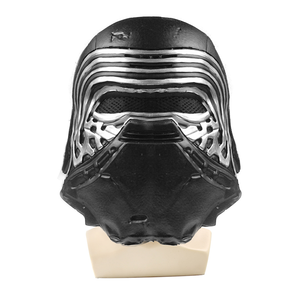 Star Wars Latex Mandalorian Mask Helmet Black Soldier White Soldier Latex Helmet Stage Performance Prop Helmet - Image 5