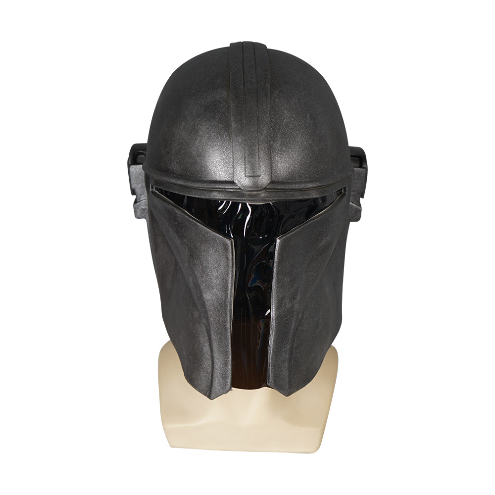 Star Wars Latex Mandalorian Mask Helmet Black Soldier White Soldier Latex Helmet Stage Performance Prop Helmet - Image 4