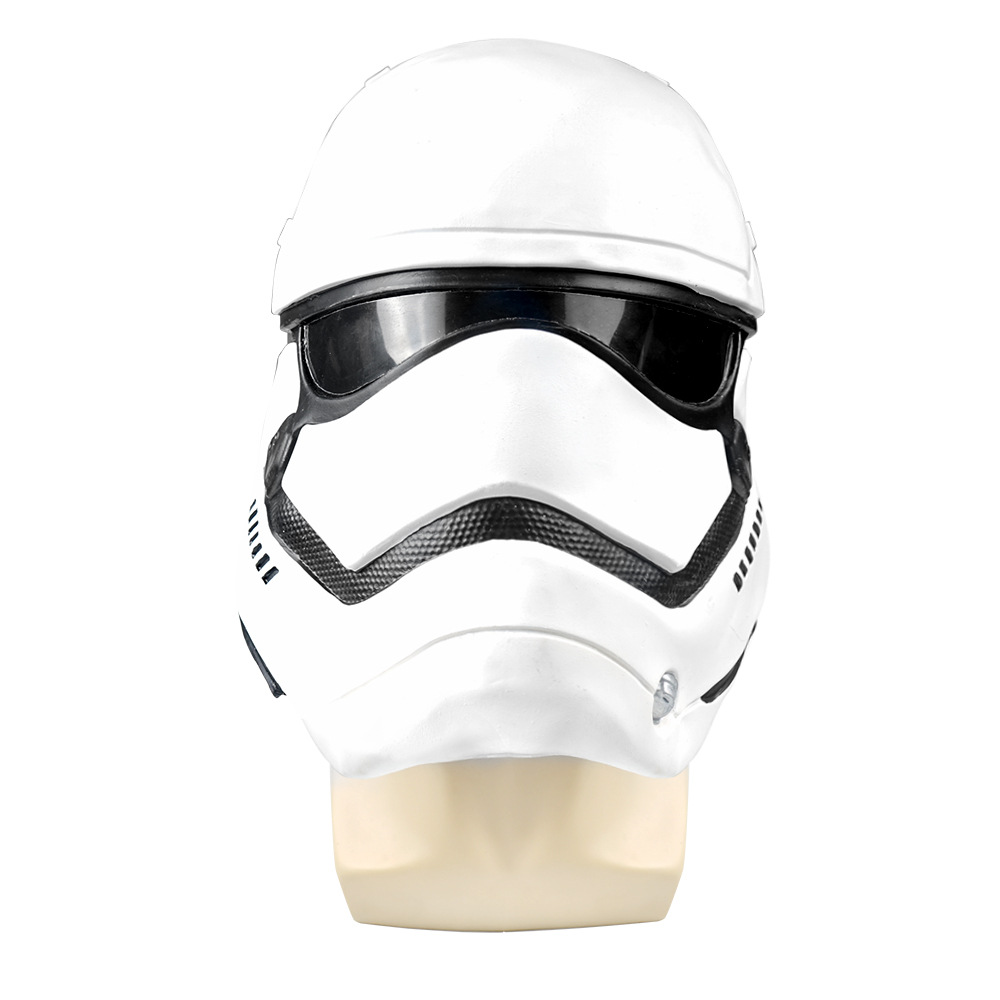 Star Wars Latex Mandalorian Mask Helmet Black Soldier White Soldier Latex Helmet Stage Performance Prop Helmet - Image 6