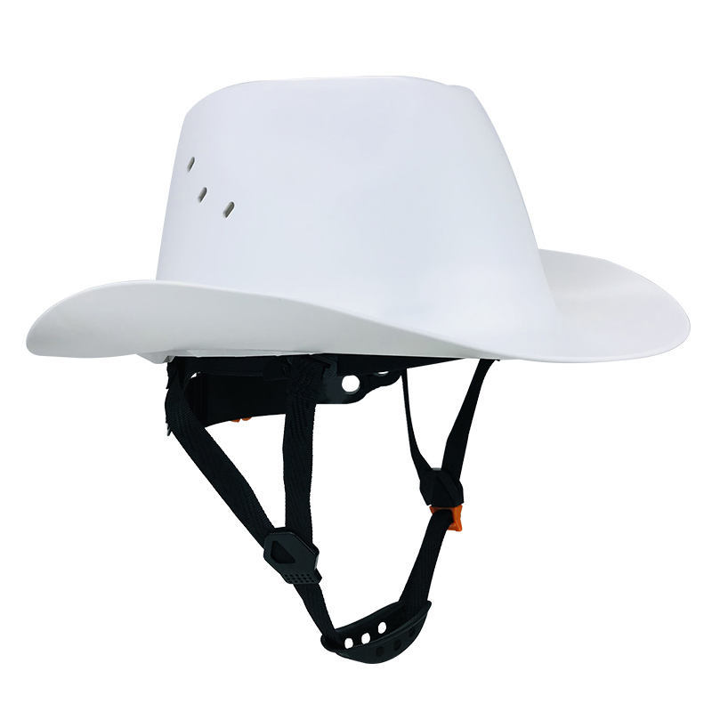 Full-Brim Cowboy Hard Hat with Goggles, ANSI-Certified Safety Helmet for Outdoor. - Image 2